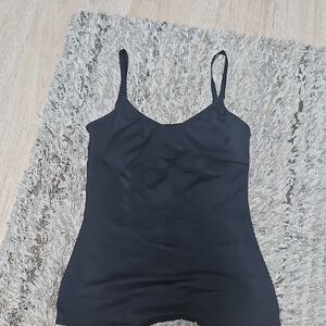 Black Shape Spaghetti Strap Tank Top
